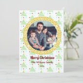 クリスマス写真テンプレートクリスマスカード シーズンカード (スタンド正面)