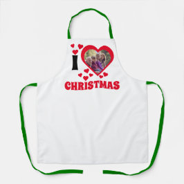 クリスマス写真テンプレート エプロン