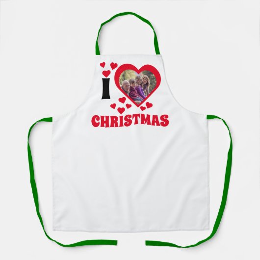 クリスマス写真テンプレート エプロン (正面)