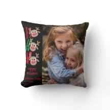 クリスマス写真ホホホホー漫画トナカイ黒