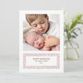 クリスマス写真ホリデーカード シーズンカード (スタンド正面)