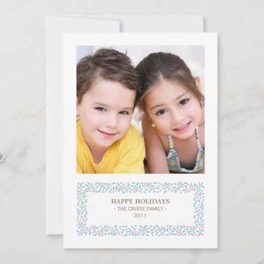 クリスマス写真ホリデーカード シーズンカード (正面)