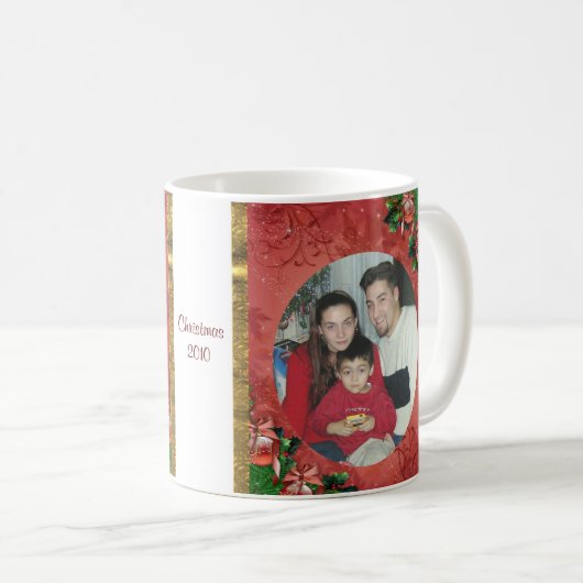 クリスマス写真マグカップ コーヒーマグカップ (正面右)