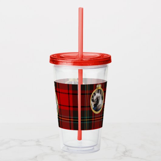 クリスマス写真メリーの賛美希望 アクリルタンブラー (右)