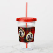 クリスマス写真メリーの賛美希望 アクリルタンブラー (正面)