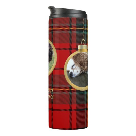 クリスマス写真メリーの賛美希望 タンブラー (回転右)