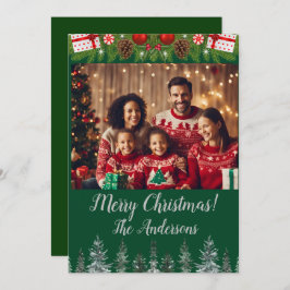 クリスマス写真メリークリスマス！クリスマスカード 招待状