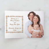 クリスマス写真名カスタムChristmas Photography Topography Ginge シーズンカード (内部)