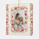 クリスマス写真名年記念の伝統 セラミックオーナメント (左)