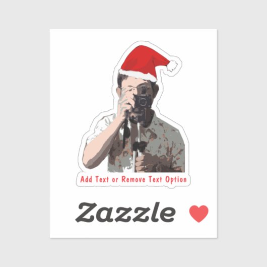 クリスマス写真家 シール (シート)