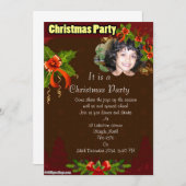 クリスマス写真招待状 招待状 (正面/裏面)