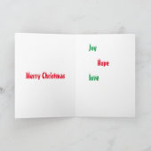 クリスマス写真 シーズンカード (内部)