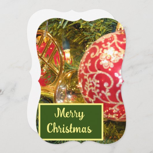 クリスマス写真 招待状 (正面/裏面)