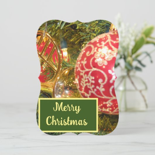 クリスマス写真 招待状 (スタンド正面)