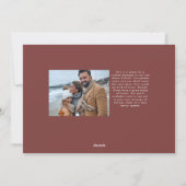 クリスマス写真peace love hope joy type シーズンカード (裏面)