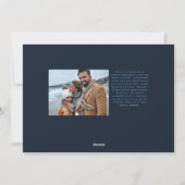 クリスマス写真peace love hope navy type シーズンカード (裏面)