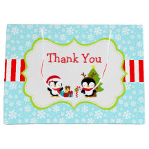 クリスマス冬のかわいいペンギン