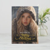 クリスマス冬のファッション 招待状 (スタンド正面)