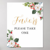 クリスマス冬のブライダルシャワーの好意 ポスター (正面)