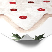 クリスマス冬のメリー小さな赤ちゃんシャワーへようこそ ポスター (角)