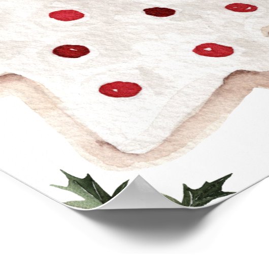 クリスマス冬のメリー小さな赤ちゃんシャワーへようこそ ポスター (角)