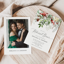 クリスマス冬のリハーサルの夕食の写真 招待状