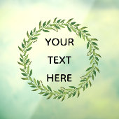 クリスマス冬のリースロゴの窓がしがみつく ウィンドウサイン (シート3)