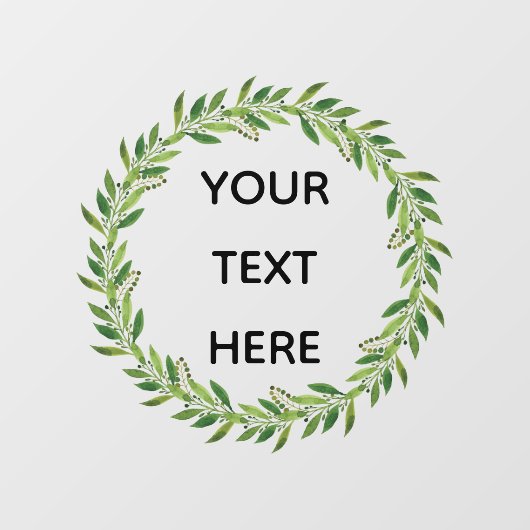 クリスマス冬のリースロゴの窓がしがみつく ウィンドウサイン (シート)