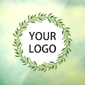 クリスマス冬のリースロゴ  ウィンドウサイン (シート3)