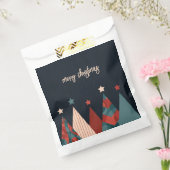 クリスマス冬の休日抽象芸術レトロデザイン フェイバーバッグ (封をした状態)