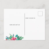 クリスマス冬の動きのお知らせ 案内ポストカード (裏面)