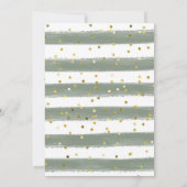 クリスマス冬の森の雪片が近づいている 招待状 (裏面)