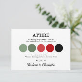 クリスマス冬の水の結婚色 カード (スタンド正面)