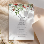 クリスマス冬の結婚常緑樹 メニュー