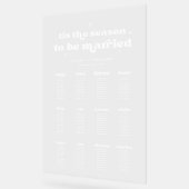 クリスマス冬の結婚式のシーティンググラフアクリル アクリルサイン (傾斜)