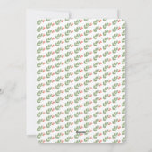 クリスマス冬の緑の楕円形の写真 シーズンカード (裏面)