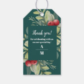 クリスマス冬の緑結婚園 ギフトタグ (正面)