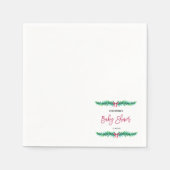 クリスマス冬の赤ちゃんシャワー スタンダードカクテルナプキン (正面)