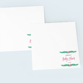 クリスマス冬の赤ちゃんシャワー スタンダードカクテルナプキン