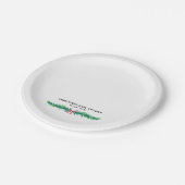 クリスマス冬の赤ちゃんシャワー ペーパープレート (アングル)