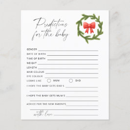 クリスマス冬の赤ちゃん予測とアドバイス