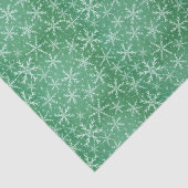 クリスマス冬の雪が降る緑 薄葉紙 (詳細)