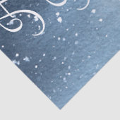 クリスマス冬の鹿の水色 薄葉紙 (詳細)