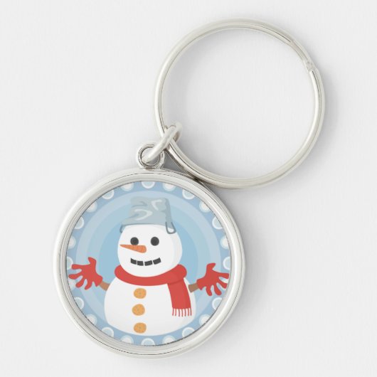 クリスマス冬雪だるま キーホルダー (正面)