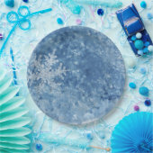 クリスマス凍っていの雪 ペーパープレート (パーティー)