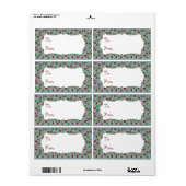 クリスマス凧、ギフトのラベル ラベル (フルシート)