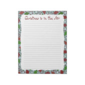 クリスマス凧、メモ帳 ノートパッド (回転)