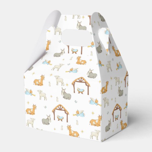 クリスマス出生お気に入りギフトボックス フェイバーボックス (正面サイド)