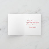 クリスマス出生のシーングリーティングカード シーズンカード (内部)