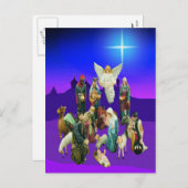 クリスマス出生のシーンポストカード シーズンポストカード (正面/裏面)